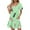Mint Green, variant on YuXingFu Plus Size Women's Dress Sexy Dresses - Floral, V-Neck, Short Sleeve, Midi for 2026 Mint Green S