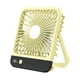 thumbnail image 2 of Ventilador portátil recargable USB - Ventilador de sobremesa silencioso con un flujo de aire fuerte, diseño plegable, blanco/amarillo, 6,29", 2 of 8