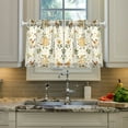 thumbnail image 2 of Yayeee Kitchen Curtains Tier Pair Light Filtering 27"x24" Rod Pocket Short Cafe Window Panel, Birds Sunflowers, 2 of 7