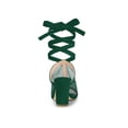 thumbnail image 2 of Unique Bargains Sandales à Talons Blocs en Maille pour Femmes, 2 of 7