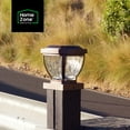 thumbnail image 2 of Home Zone Security ELI1403V 12-Lumen-Each 4 x 4 Solar LED Post Cap Lights, Bronze, 2-Pack, 2 of 6