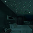 thumbnail image 3 of Pegatinas hinchadas con forma de estrellas luminosas y círculos que brillan en la oscuridad x2, 3 of 4