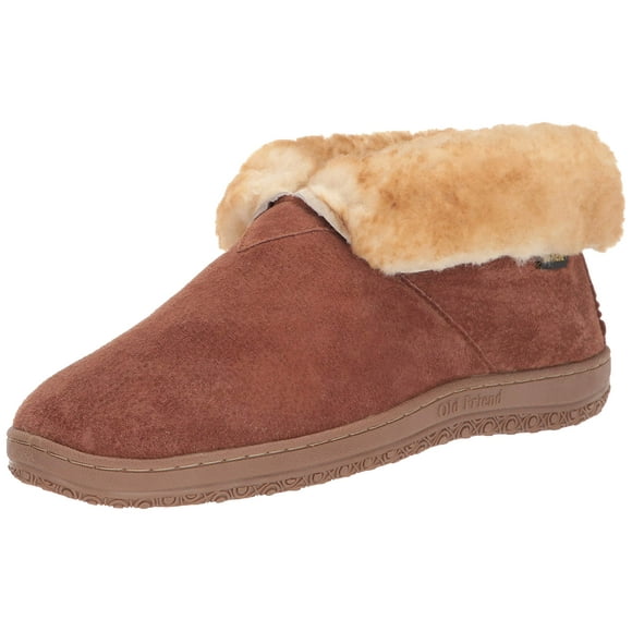 Old Friend mens Bootee Slipper Chestnut Ii 13 Wide US