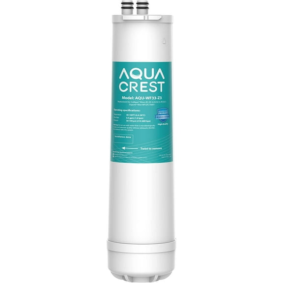 AQUA CREST RC 3 EZ-Change Advanced Water Filter Replacement, Replacement for RC-EZ-3, IC-EZ-3, US-EZ-3, RC-EZ-1, USF-201, USF-202, DuPont WFQTC30001, WFQTC70001, 2K Gallons