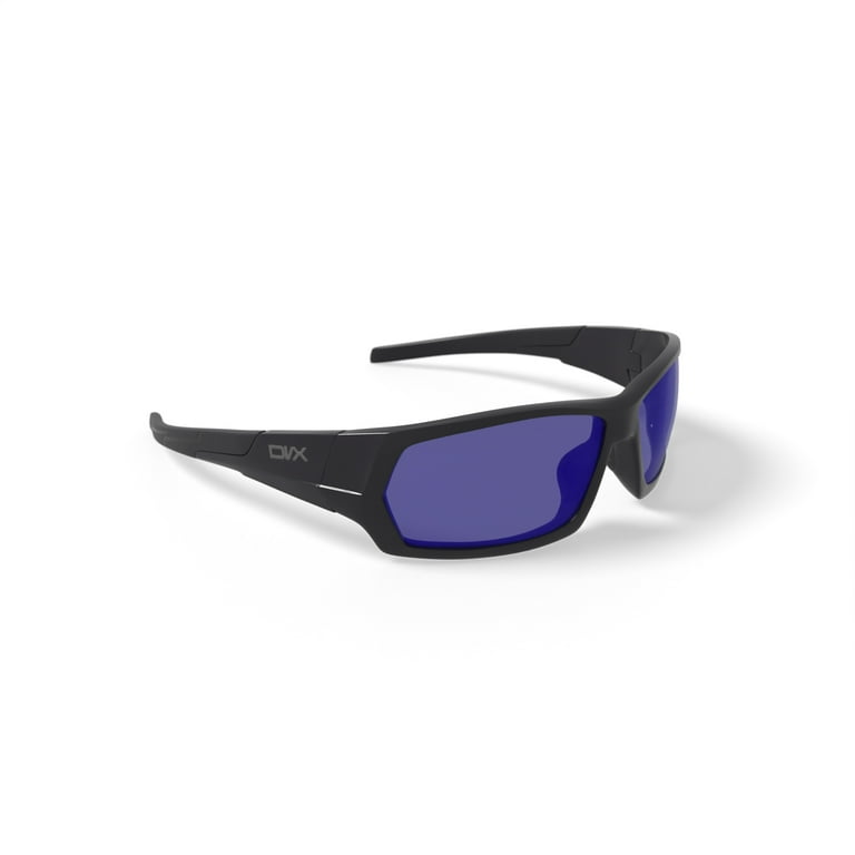 DVX Next Sport Prescription Sunglasses, Blue Mirror Lenses/Gloss