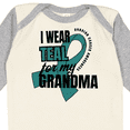 thumbnail image 4 of Inktastic I Wear Teal for My Grandma Ovarian Cancer Awareness Boys or Girls Long Sleeve Baby Bodysuit, 4 of 5