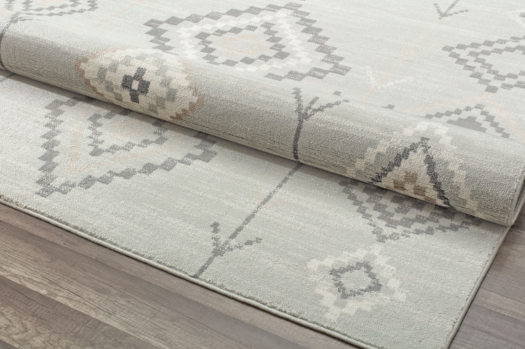 Soleil BR15J Native Fog Tribal Moroccan gray Area Rug, 8'9"x12'