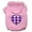 Light Pink, variant on Pet Dog Cat Hoodie Screen Printed, "Purple Argyle Heart"
