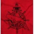 thumbnail image 2 of Nautical Whale Wheel Spiritual Animal Unisex Fleece Graphic Zip Up Hoodie Brisco Brands 2X, 2 of 5