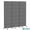 Dark Gray, variant on Kolpty Rolling Office Privacy Screen 3 Panel Room Divider
