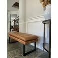 thumbnail image 2 of SEAT4U 48" Cumberland Metal Frame Distressed PU Bench, 2 of 5