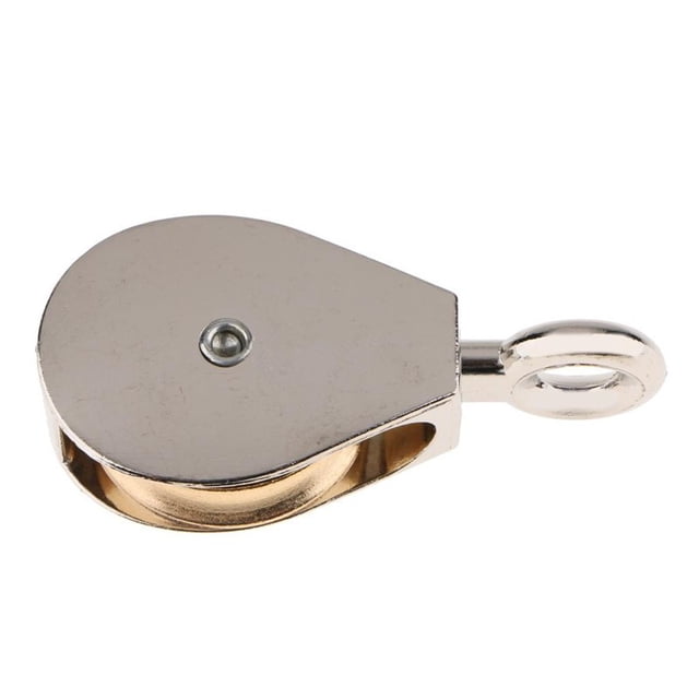Lefu 36/52/75mm Sheave Zinc Alloy Fixed Pulley Crown Block Mini Single Pulley For DIY