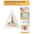 thumbnail image 4 of Towels Microfiber Absorbent Soft Dry Quick Cloth Hanging Bathroom Kitchen Towels Hand Drawn Hand Color Flower, 4 of 7