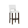 thumbnail image 2 of Home Square 30" Height Wood Bar Stool Set in White (Set of 2), 2 of 7