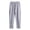 Gray, variant on Men Drawstring Waist Linen Straight Ankle Pants Side Traditional Frog Buttons Crinkle Breathable Oriental Style Vacation Casual Trousers Black XXXXXL