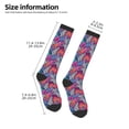 thumbnail image 5 of Balery Tropical Leaves Printed Novelty Socks Men's Women's Crew Socks Sports Socks Knee High Socks Cotton Socks Quirky and Cool Socks, 5 of 9