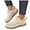 White, variant on Boots Slippers for Women Comfort Moccasins Suede Round Toe Plush Slip on House Shoes