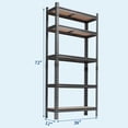 thumbnail image 4 of Étagère de Rangement en Métal Robuste à 5 Niveaux - Organisateur Utilitaire Réglable - Acier au Carbone, Résistant à la Rouille, 400 Lb/couche pour Garage, Garde-Manger, Entrepôt, Cuisine, 4 of 8