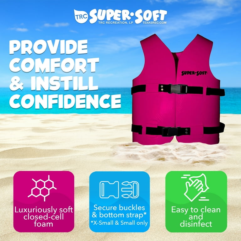 TRC Recreation Kids' Super Soft Flotation Swim Vest, Medium