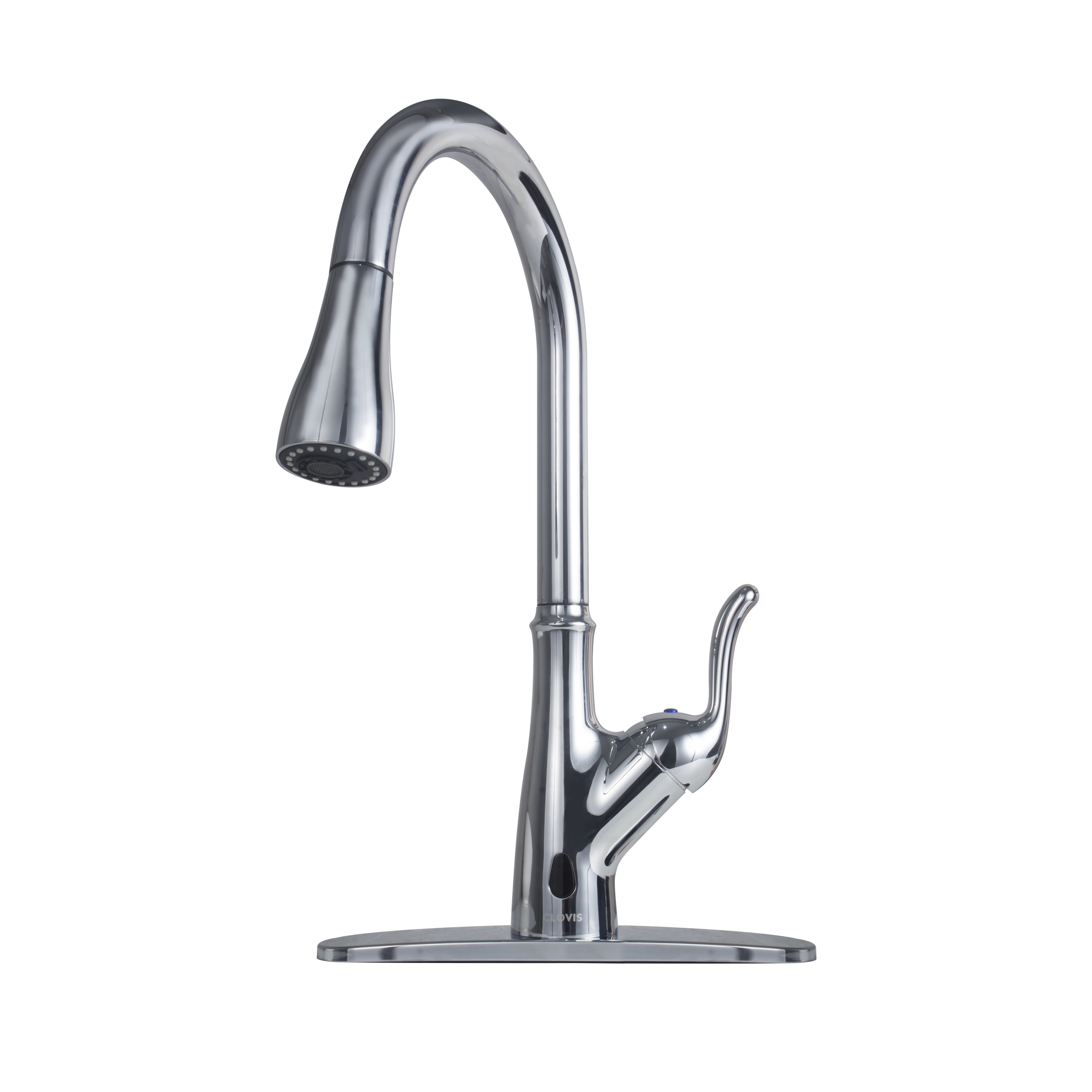 Details about  / Kitchen Sink Stainless Steel Faucet Single Hole Pull-down Brushed Nickel Sprayer