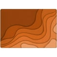 thumbnail image 1 of Orange Abstract Bath Mats, Wavy Shades of Orange Bath Rugs, Burnt Orange Bath Decor, Tangerine Bath Rug, Rust Colored Bath Mat 20x31.5 Inch, 1 of 6