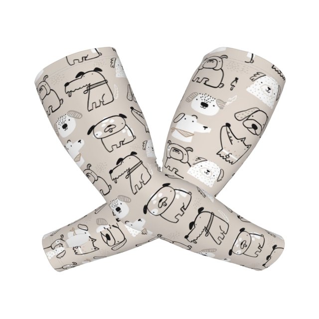 Balery Puppy Mangas Refrescantes para Brazos para Hombre y Mujer – Transpirables y Absorbentes de Humedad para Mujeres, Hombres y Niños