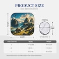 thumbnail image 2 of Kdxio Valley River Dinosaur Print 2-Piece Sun Shade Front Windshield - Foldable Car Front Window Sunshades for Most Sedans SUV Truck, 2 of 6