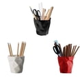 thumbnail image 3 of Langgg Pencil Holder Plastic Pen Container Pleated Multi-function Desk Decor Mini Cup Shaped Home Office Stationery, 3 of 8
