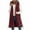Red, variant on Long Vest For Women Sevevn Womens Long Puffer Vest Winter Sleeveless Puffy Jacket Warm Quilted Vest 2025