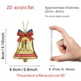 thumbnail image 5 of USA 250th Anniversary Commemorative Ornament, 2D Acrylic Bell Hanging Decorations for Christmas Tree, Worth Collectible Patriotic Gift, Lightweight and Durable, Exquisitely Polished, #D, 5 of 7