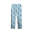 thumbnail image 5 of LNZGNM Baggy Boys Sweatpants Tropical Print Lounge Pants Athletic Joggers Drawstring Elastic Waist Open Bottom Trousers with Pockets for Daily Wear 3-15 Years, Cyan, 5 of 8
