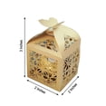 thumbnail image 2 of BalsaCircle 25 Gold 2" Party Favor Gift Boxes Laser Cut Lace Design Butterfly Decorations, 2 of 8