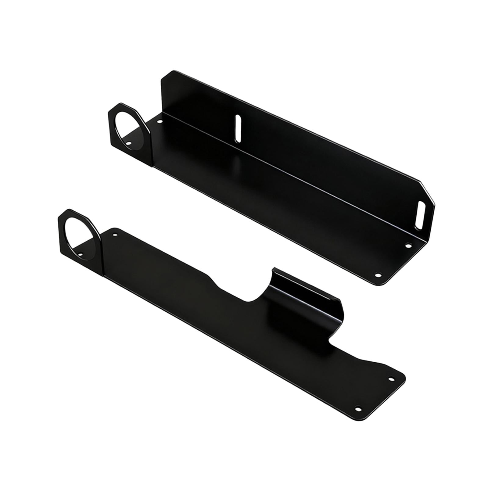 Miulika Wall Mounted Floor Jack Stand Hydraulic Trolley Jack Holder Organized Space Saving Heavy Duty Bracket for Park Yard Tool Room black