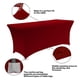 thumbnail image 2 of Mantel IVAPUPU, paquete de 2 unidades, 1,8 m, para mesa rectangular, color burdeos, 2 of 6