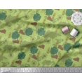 thumbnail image 3 of Soimoi Poly Georgette Fabric Bag,Direction Compass & Shoes Travel Print Fabric by The Yard 52 Inch Wide, 3 of 3