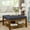 Navy Blue, variant on Nautical Style Square Ottoman / Unique and Comfortable for Living Room