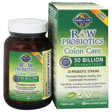 Garden of Life - Raw Probiotiques Colon Soins 33 Probiotic Souches - 30 Vegetarian Capsules