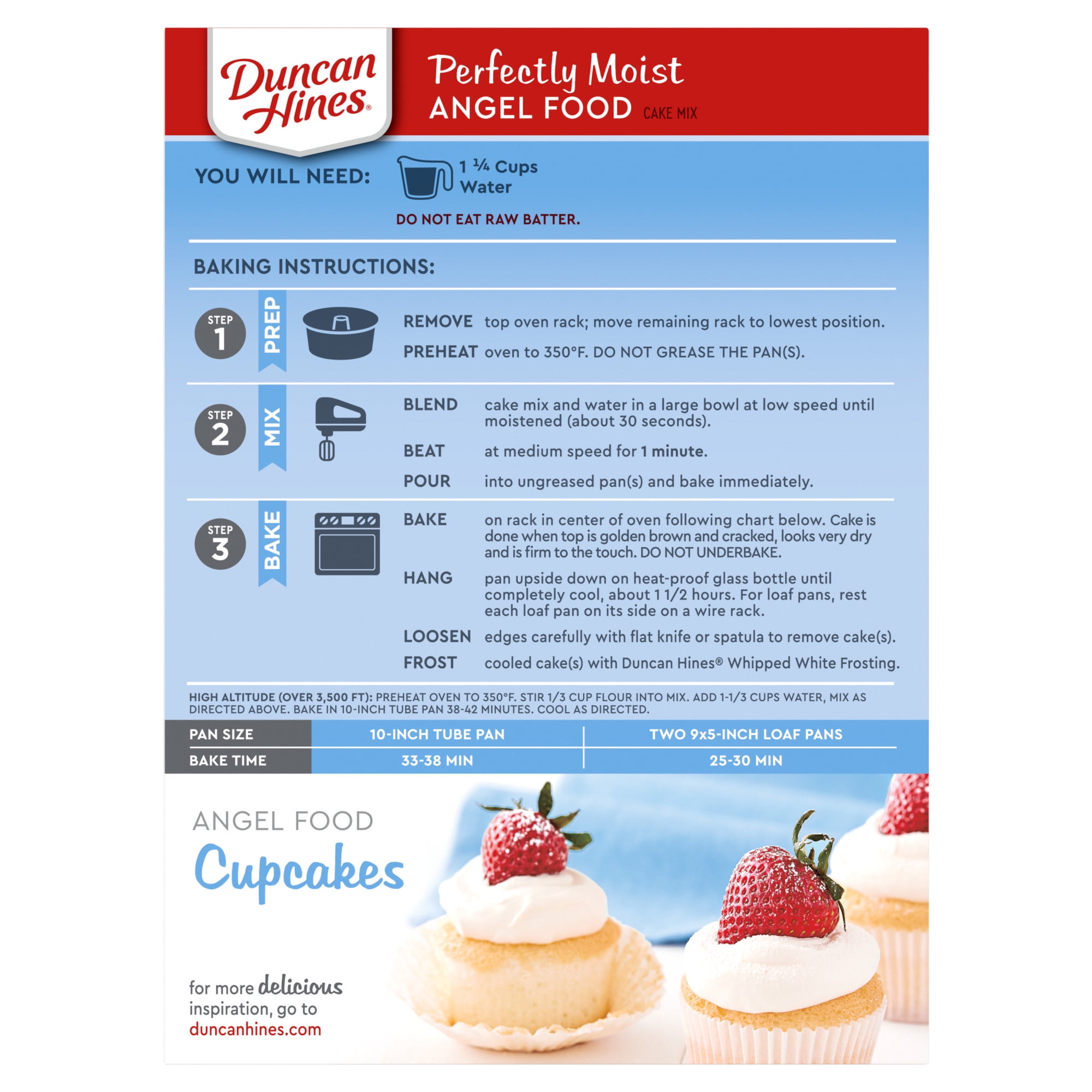 Duncan Hines Angel Food Cake Mix, 16 oz.