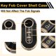 thumbnail image 5 of Funda de llave de coche de TPU de silicona negra y dorada única para Fiat 500 - Funda de control remoto de 3 botones, 5 of 6