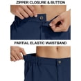 thumbnail image 5 of Tyhengta Men's Hiking Cargo Shorts Lightweight Outdoor Work Shorts for Men Travel Golf Camping Casual with 3 Zipper Pockets Navy blue XL, 5 of 9