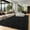 Black, variant on Extra Large Black Shaggy Mat | Plush Soft Fuzzy High Pile for Living Room & Bedroom | Machine Washable Blend in Black & Neutral Tones | Luxury Floor Mat for Modern Home Decor