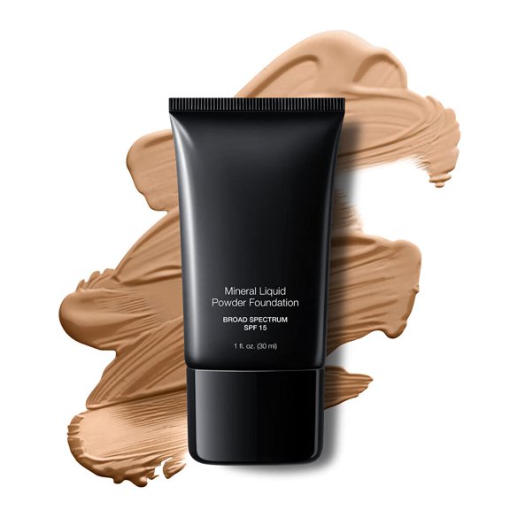 Jolie Mineral Liquid Powder Foundation SPF 15 1 Fl. Oz. Hypoallergenic - For All Skin Types (Light Nude)
