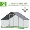 thumbnail image 6 of Topcobe Large Chicken Coop Metal Chicken Run, Spire Shaped Walk in Fence Cage Hen House for Outdoor and Yard Farm Use, 9.8' x 6.6' x 6.6', Outdoor Pet Shelter, Small Animal Habitat, 6 of 18