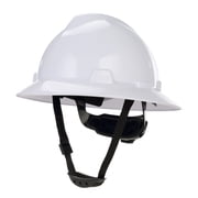 Hyper Tough Full Brim Safety Hardhat, White