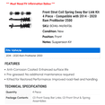 thumbnail image 2 of Front Strut Coil Spring Sway Bar Link Kit 4 Piece - Compatible with 2014 - 2020 Ram ProMaster 1500 2015 2016 2017 2018 2019, 2 of 2