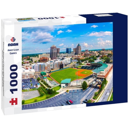 Noah Jigsaw Puzzle Drone Aerial of Downtown Greensboro North Carolina NC Skyline 1000 pieces