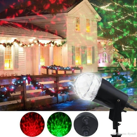 Pack Of 2 Kaleidoscope Projection Spotlight Light Outdoor Led Pack Of 2 Kaleidoscope Projection Spotlight Light Outdoor Led Rotating Show Crystal