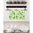 thumbnail image 3 of St. Patrick's Day Kitchen Dish Towels for Drying Dishes Set of 4, Watercolor Shamrock Polka Dots Light Green Waffle Weave Microfiber Hand Tea Bathroom Towels Quick Dry & Absorbent Towel 15.7x23.6, 3 of 7