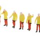 thumbnail image 5 of Escala de figuras de personas pequeñas 6pcs 1/50 Personajes Pequeñas Figuras Personas Calle Carretera Paisaje Amarillo Amarillo Fanmusic Escala de figuras de personas pequeñas, 5 of 7