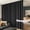Curtain/Track-black, variant on Room Divider Curtains Flexible Ceiling Tracks set,Blackout Ceiling Track Curtain for Sliding Glass Door Living Room Bedroom,Ceilings Curtain Rod Divider Panel W100xH84 Black Drape&White rail